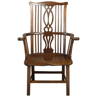 Mahogany Windsor style antique chair