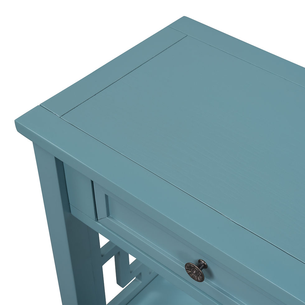 Thumbnail: 36'' Modern Console Table Sofa Table for Living Room with 4 Drawers and 1 Shelf