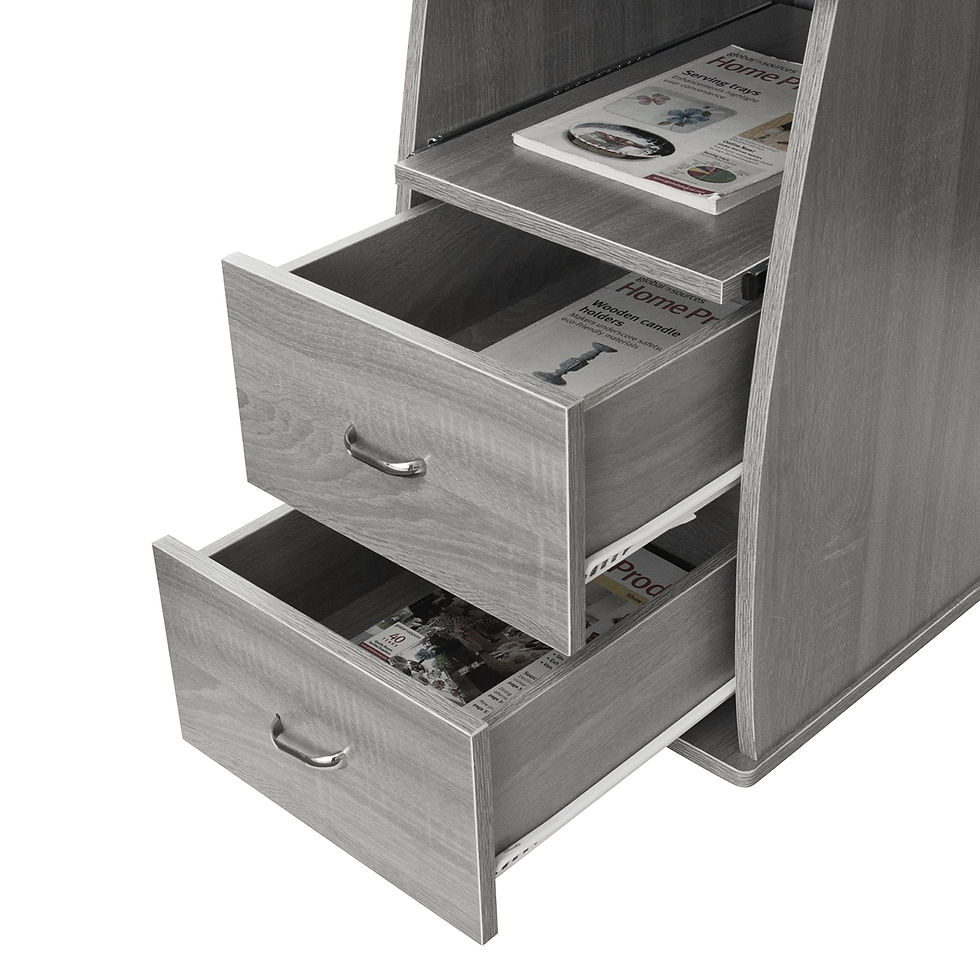 Thumbnail: Techni Mobili Complete Computer Workstation Desk With Storage, Grey