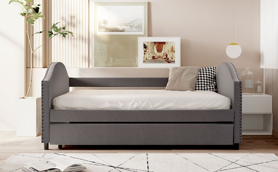 Thumbnail: Full size Upholstered Daybed
