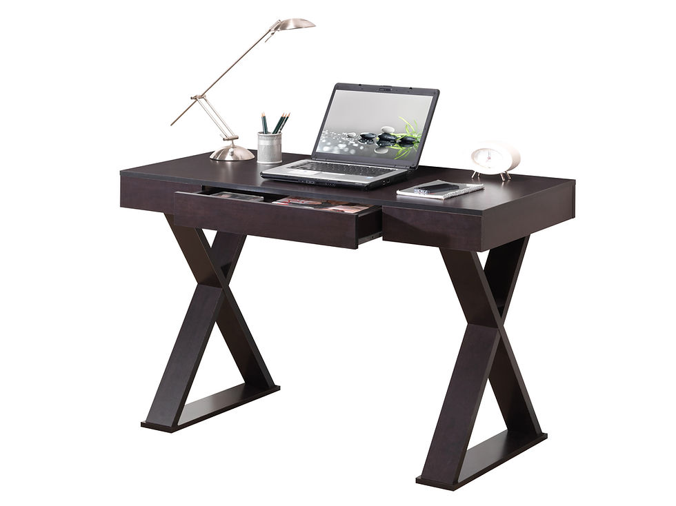 Thumbnail: Techni Mobili Trendy Writing Desk with Drawer, Espresso