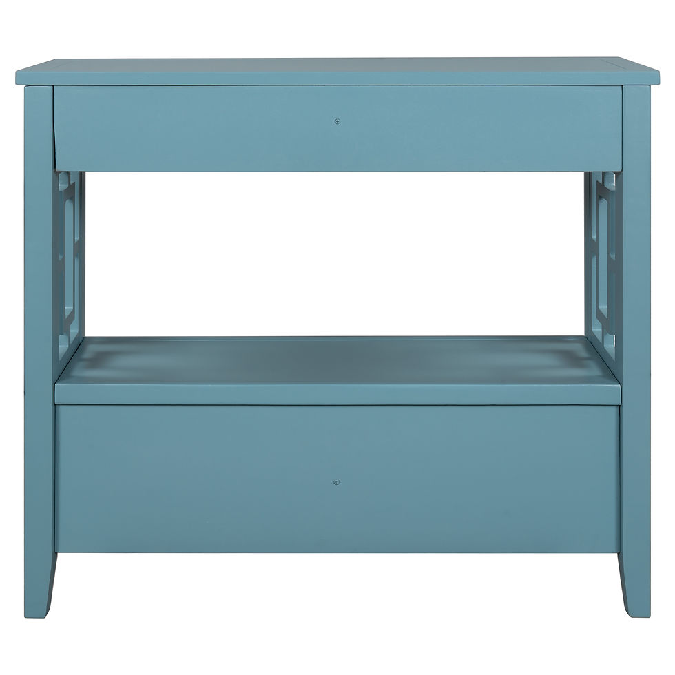 Thumbnail: 36'' Modern Console Table Sofa Table for Living Room with 4 Drawers and 1 Shelf