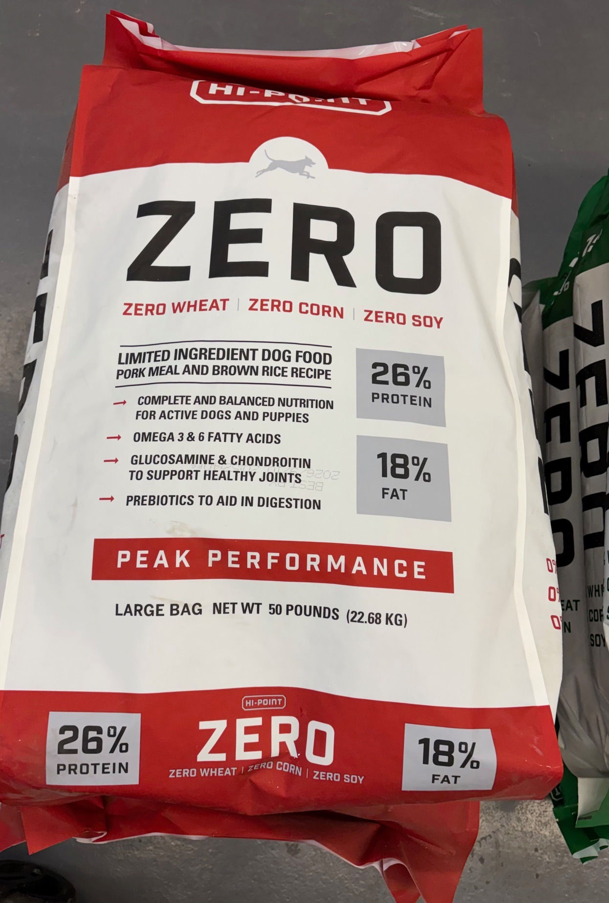 ZERO Dog Food 26-18 Formula | 50 lbs.