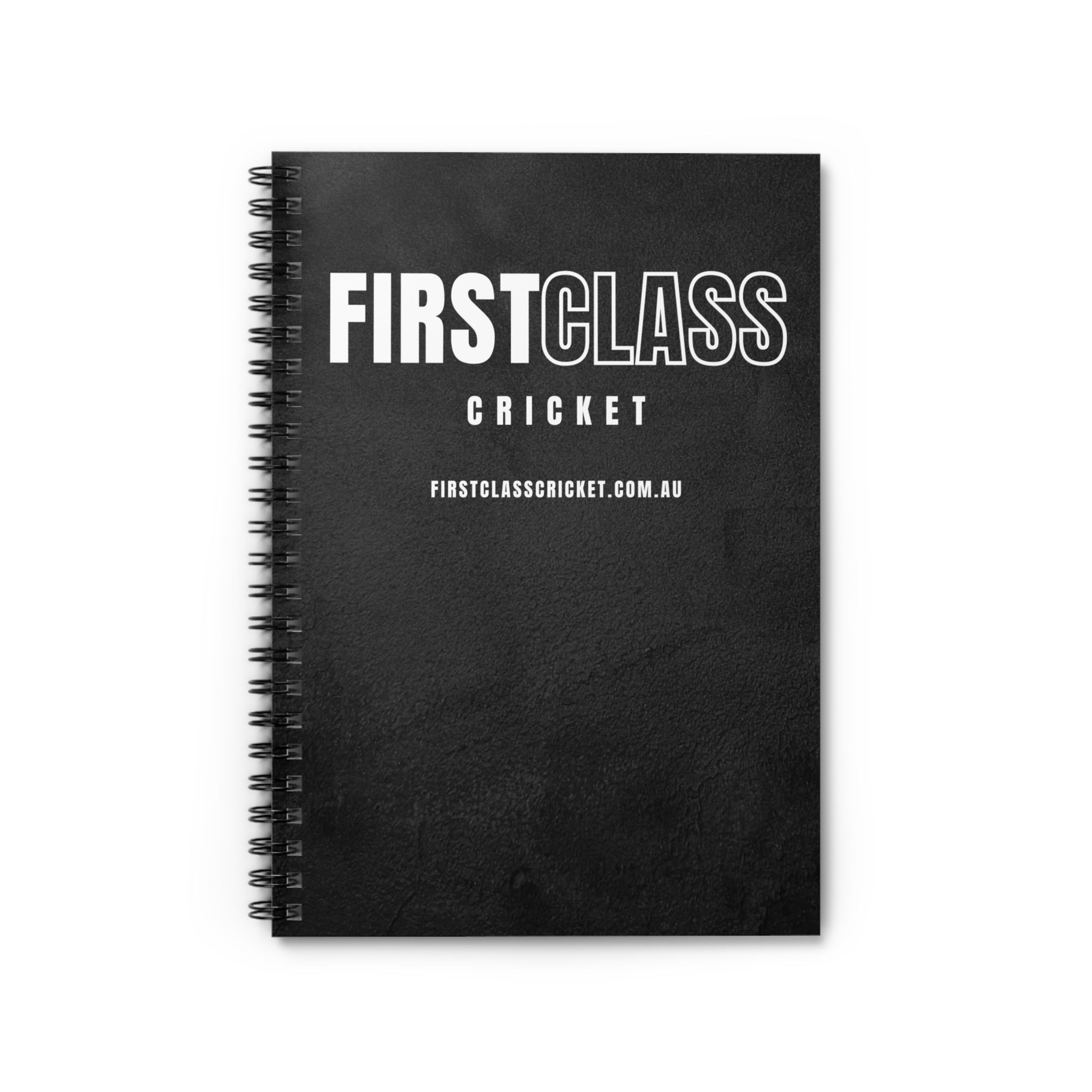 FirstClass Cricket Spiral Notebook — Ruled Journal for Players