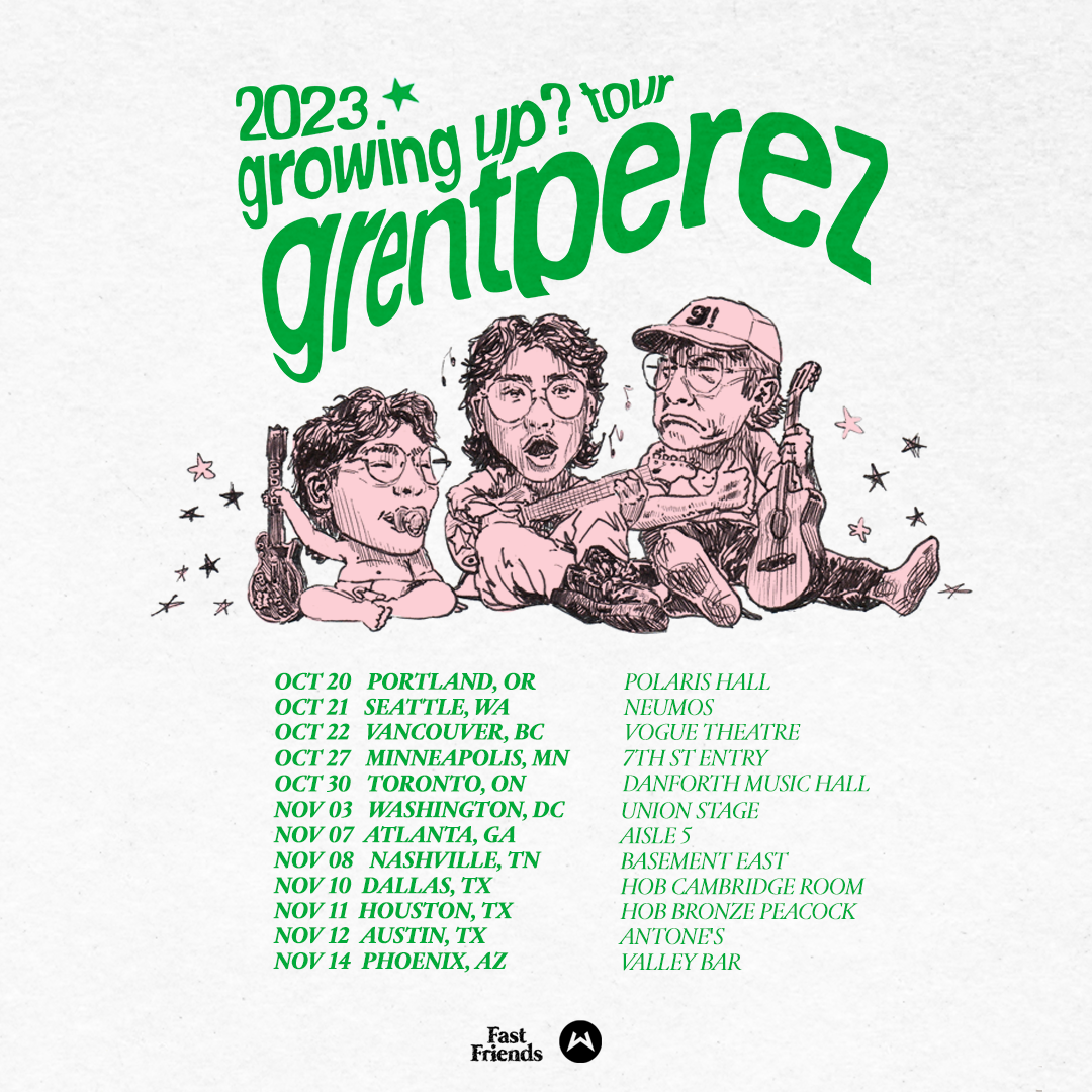 grentperez announces *new EP* alongside *N. America & UK/EU tour dates* + *new single* — Fast Friends