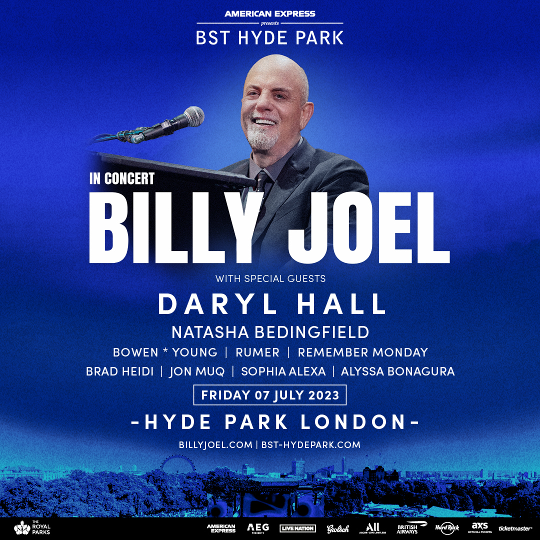 Sophia Alexa announced to support Billy Joel at BST Hyde Park in July  — Fast Friends