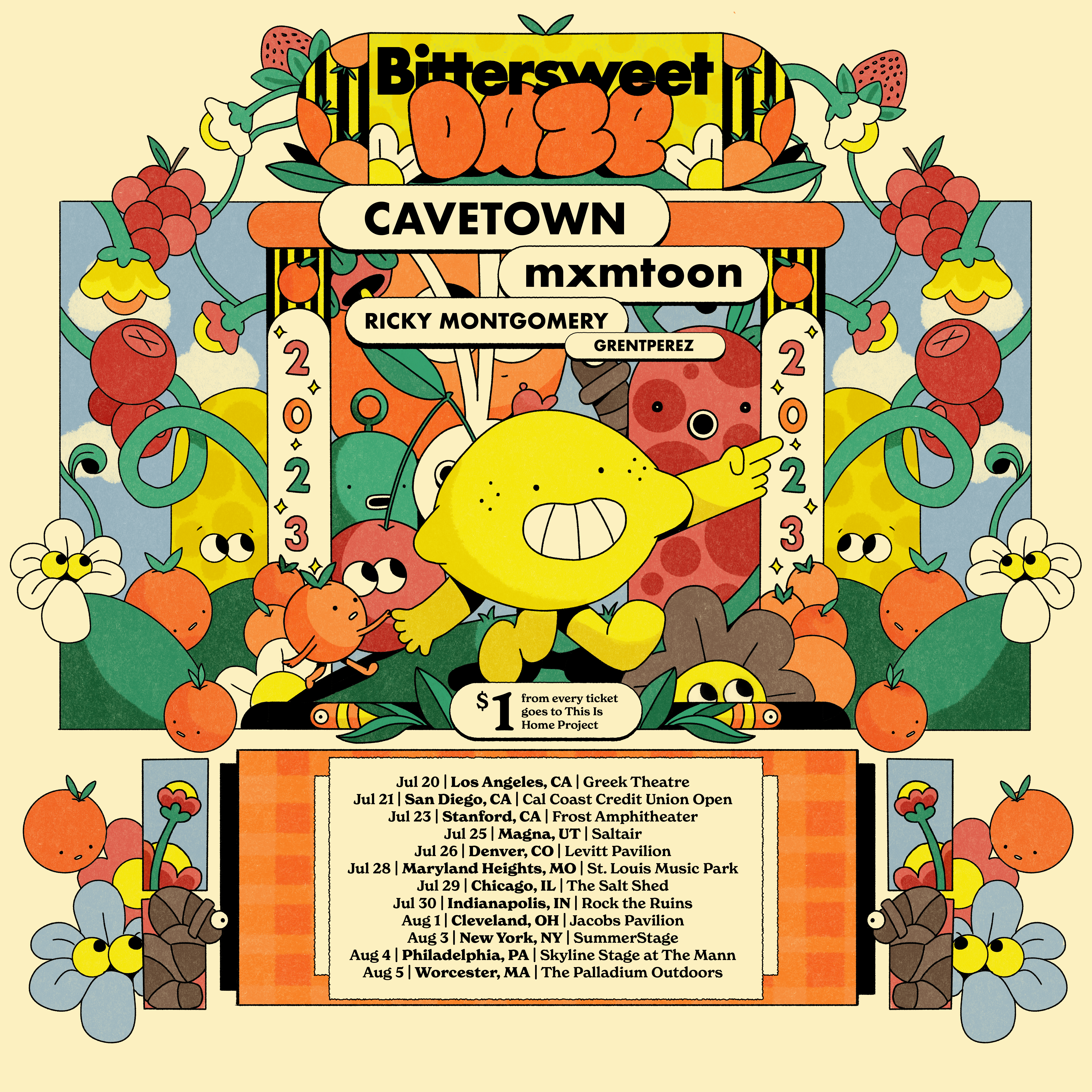 grentperez announced on the line up for Bittersweet Daze tour alongside Cavetown, MXTOON — Fast Friends