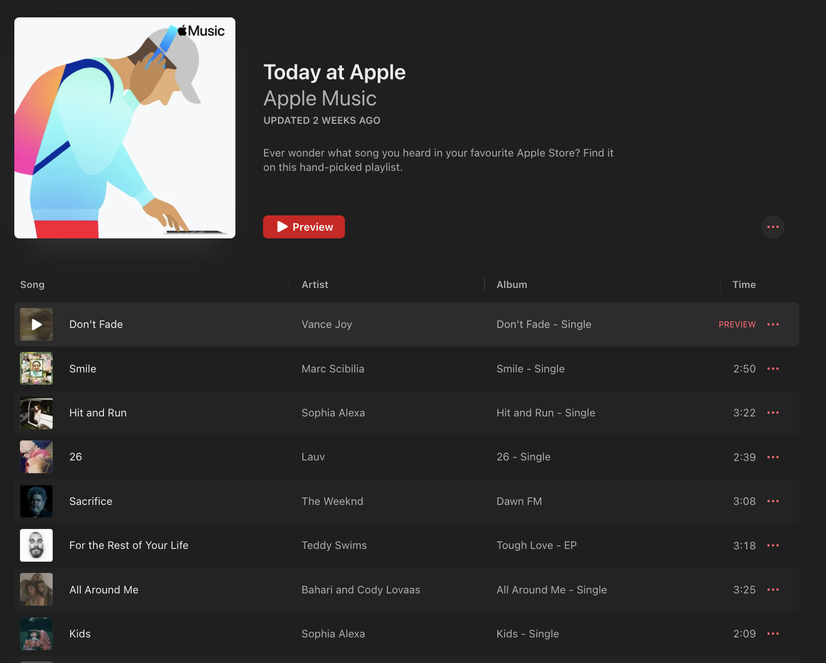 "Kids" and "Hit and Run" playing in Apple Stores around the world — Fast Friends