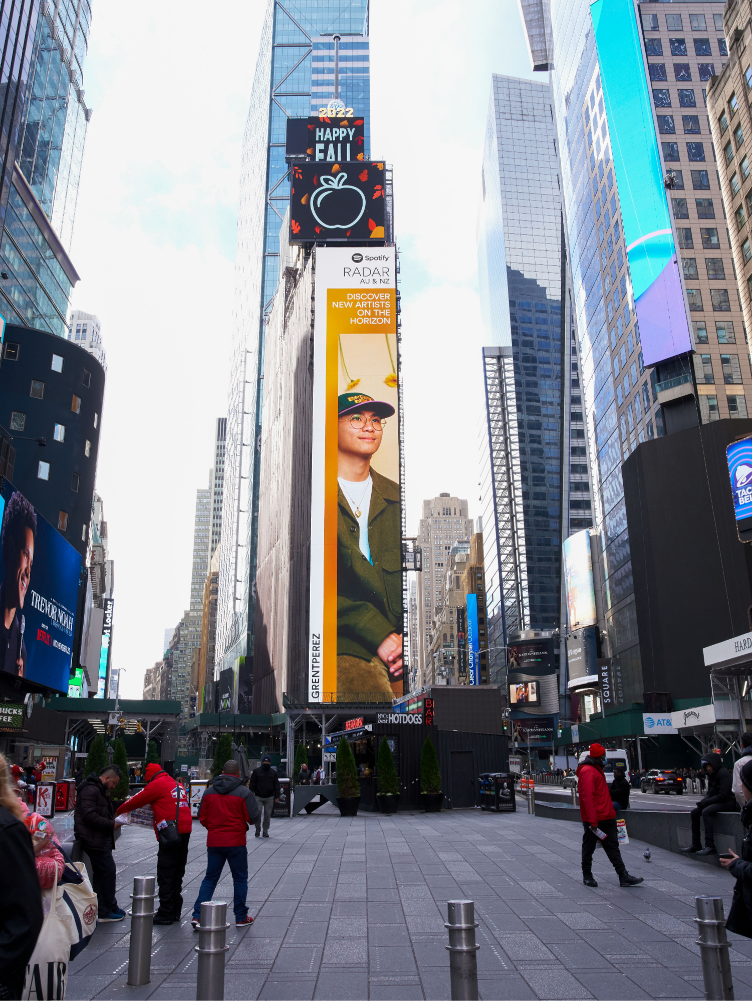 grentperez featured on Time Square billboard — Fast Friends
