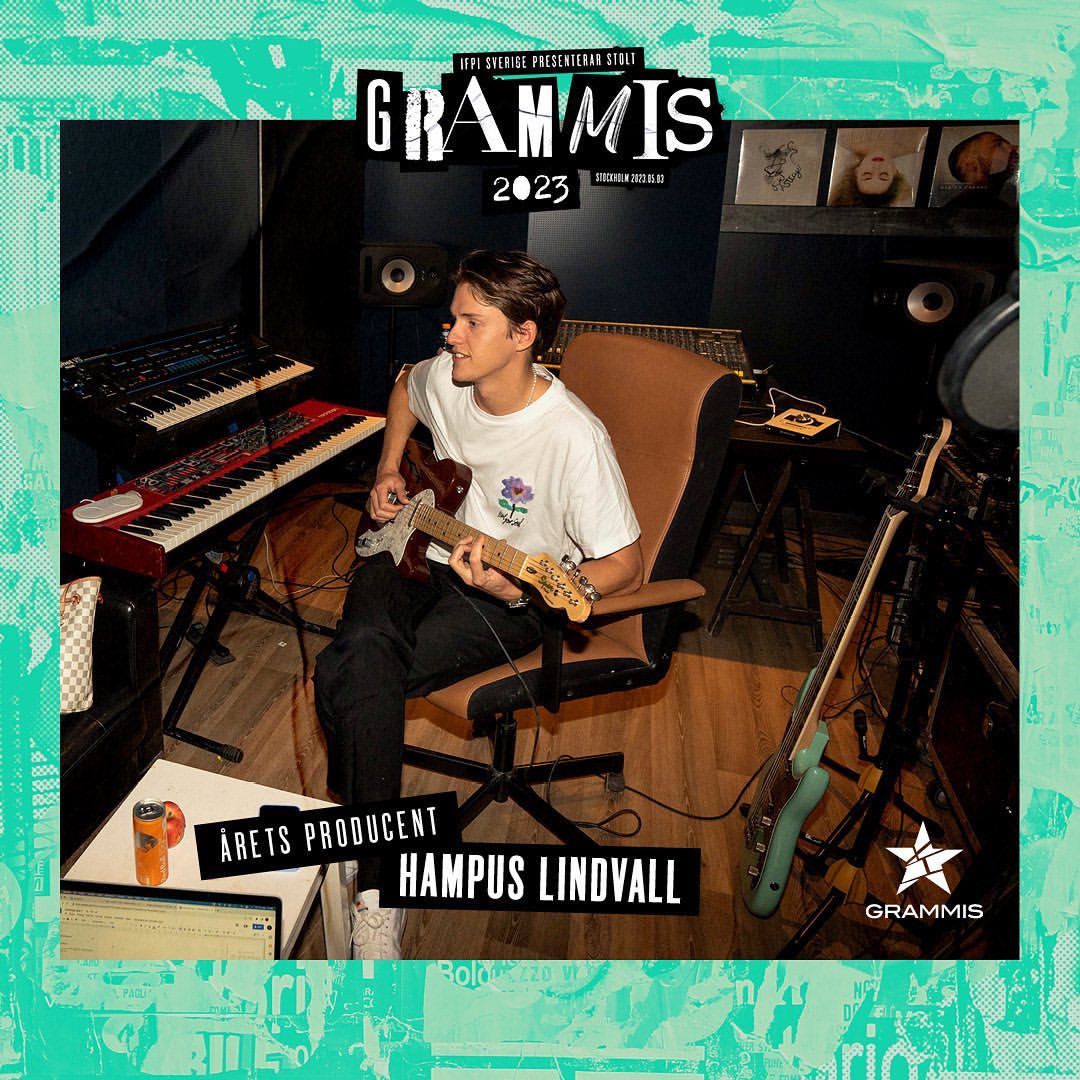 Hampus Lindvall nominated for producer of the year at the 2023 Swedish Grammys — Fast Friends