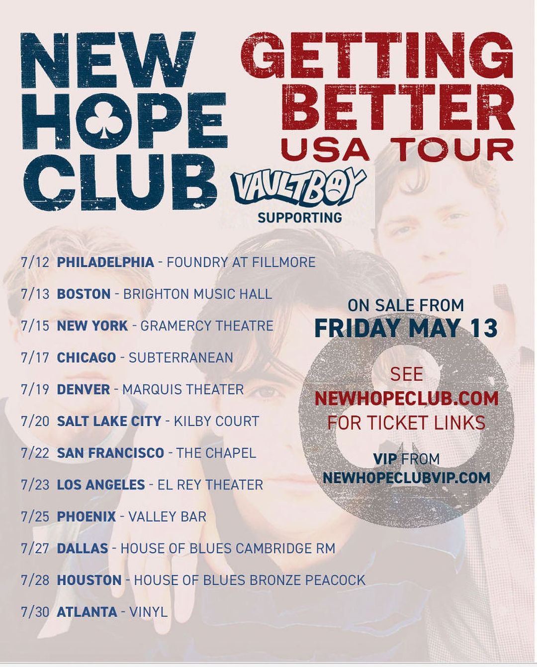 vaultboy announced as support act on New Hope Club 12 date USA tour — Fast Friends