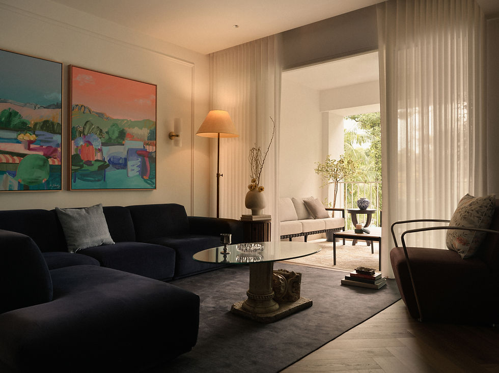 In this cinematic Singapore condominium, Studio Metanoia blends Parisian elegance with Southeast Asian materiality — marble, velvet, and oak compose a tactile, romantic interior where every gesture is soft, deliberate, and steeped in stillness.