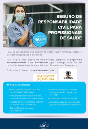 Seguro de Responsabilidade Civil Para Profissionais de Saúde