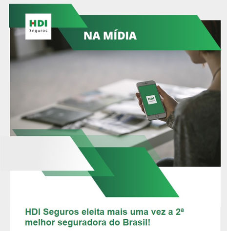 HDI Seguros eleita mais uma vez a 2ª melhor seguradora do Brasil!