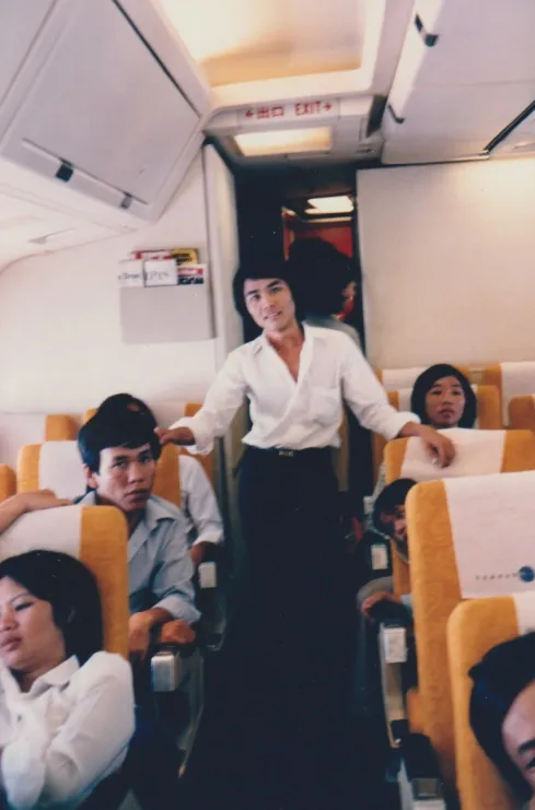 Anne Nguyen's dad on a flight from Malaysia to Canda in 1985