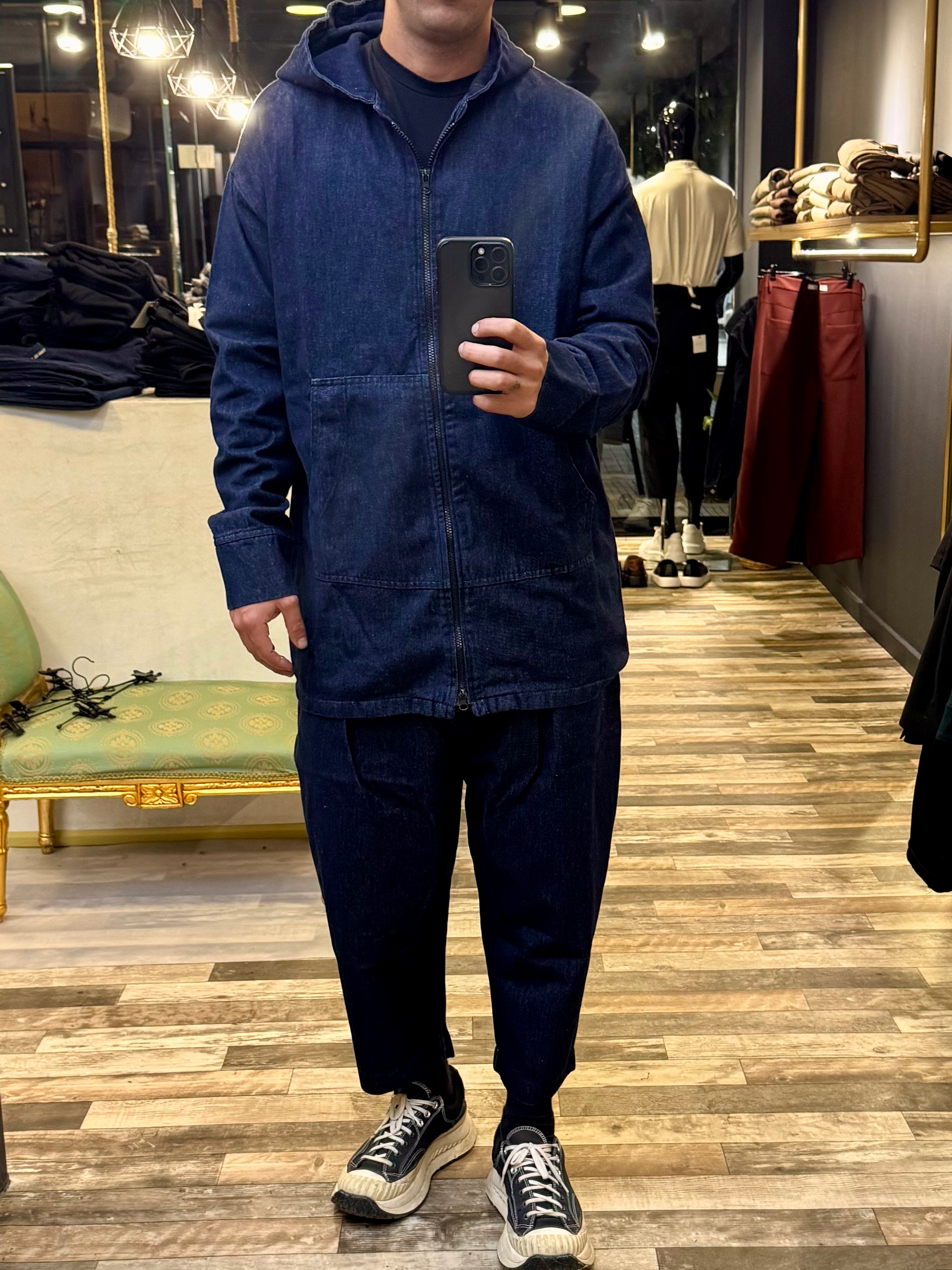 Full Set Balloon Pants & Long Zip OverShirt