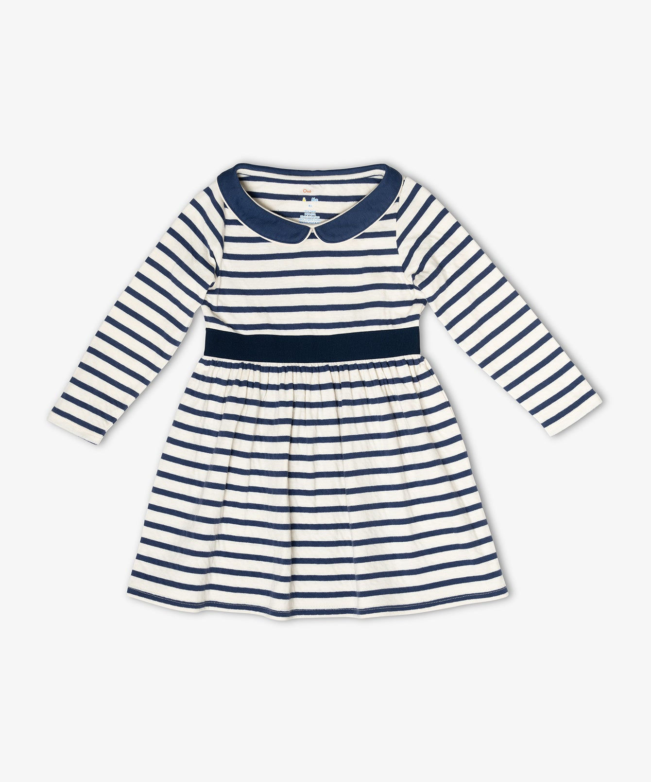 Marie Clare Dress in Navy Stripe