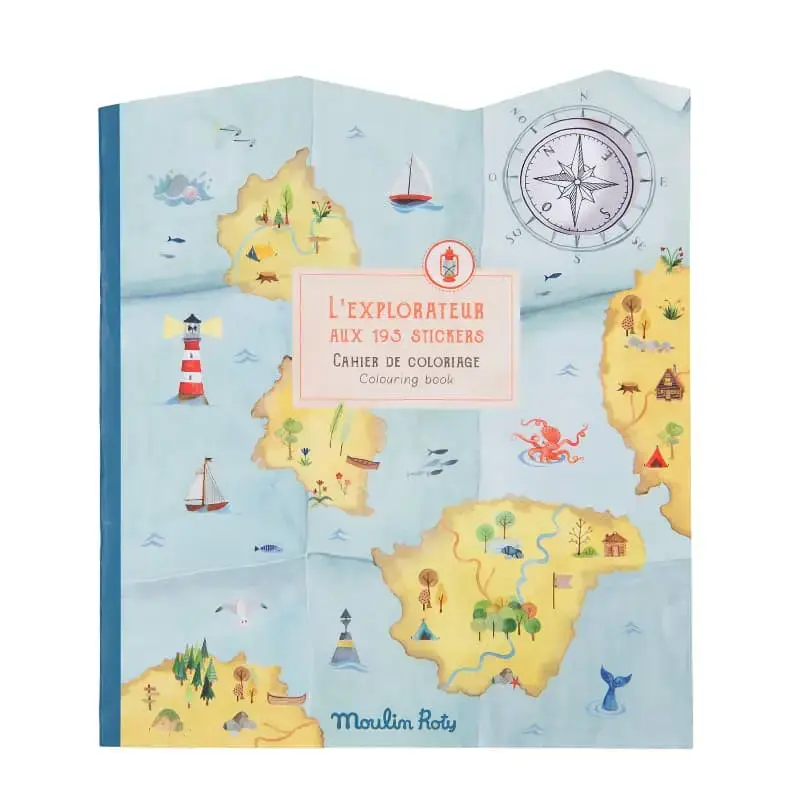 The Explorer Coloring and Sticker Book