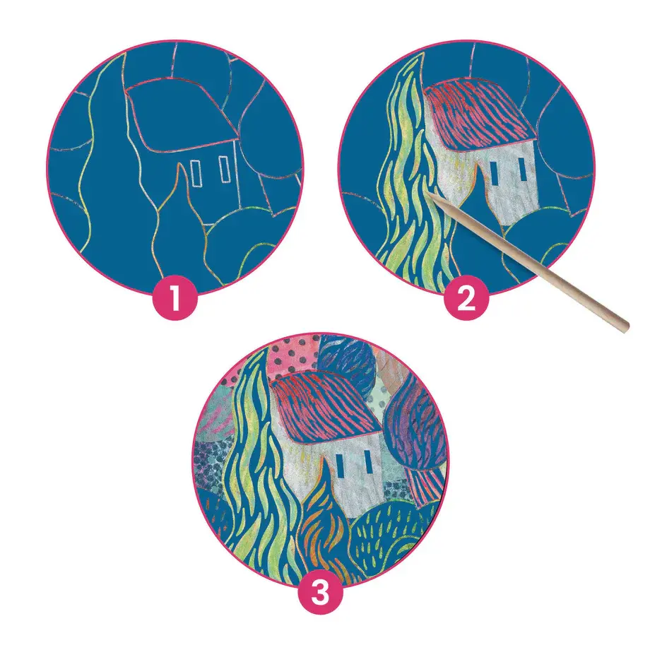 Thumbnail: The South Inspired by Van Gogh Scratch Board Kit