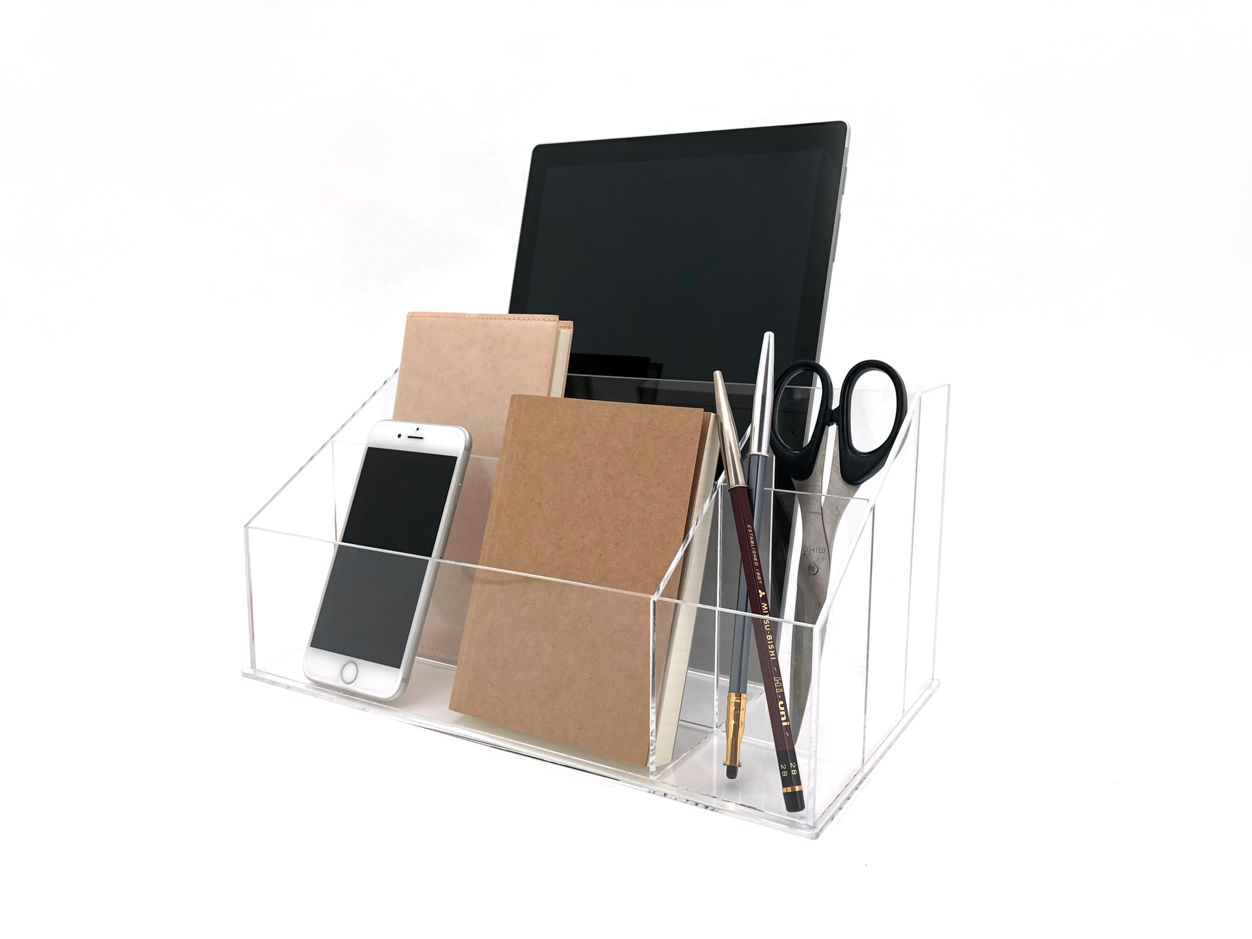5-Compartment Acrylic Desktop Organizer