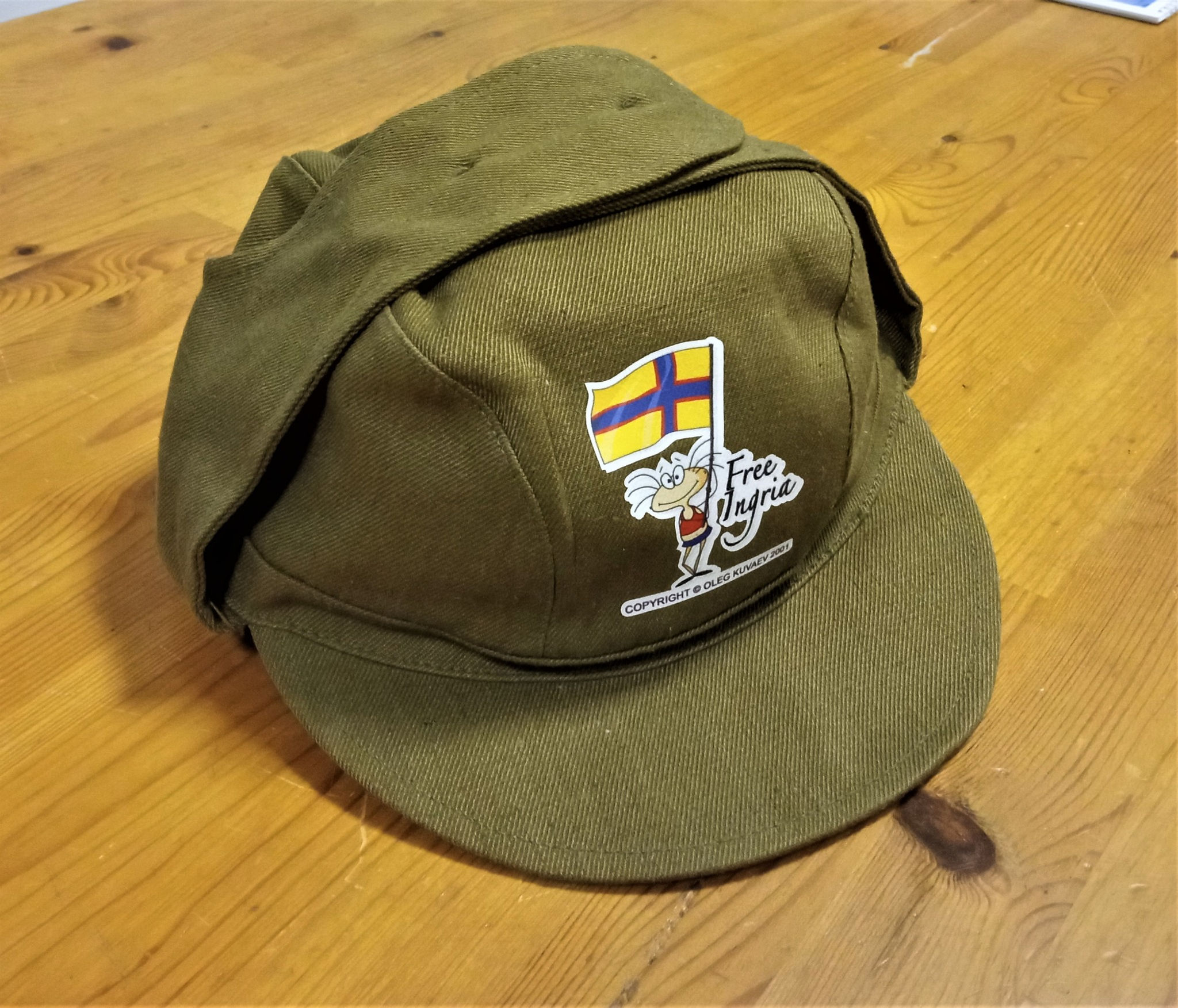 Кепка с ушками  "Free Ingria"