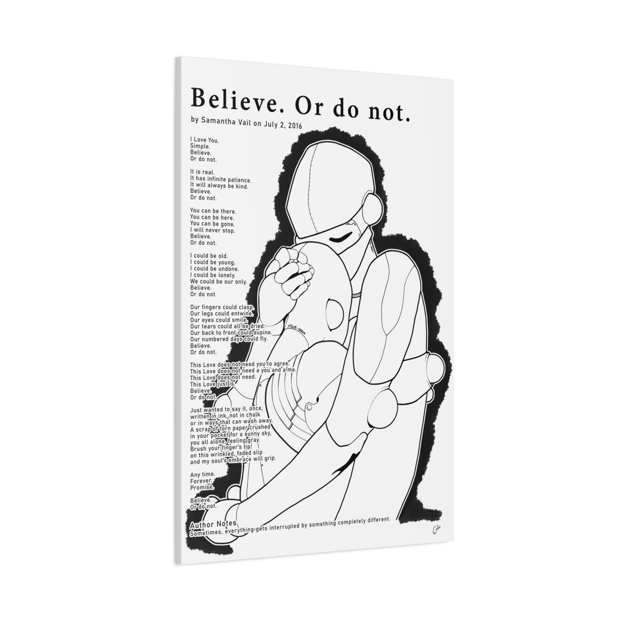 The Cosmos Of Us - Believe Or Do Not - Canvas Gallery Wraps