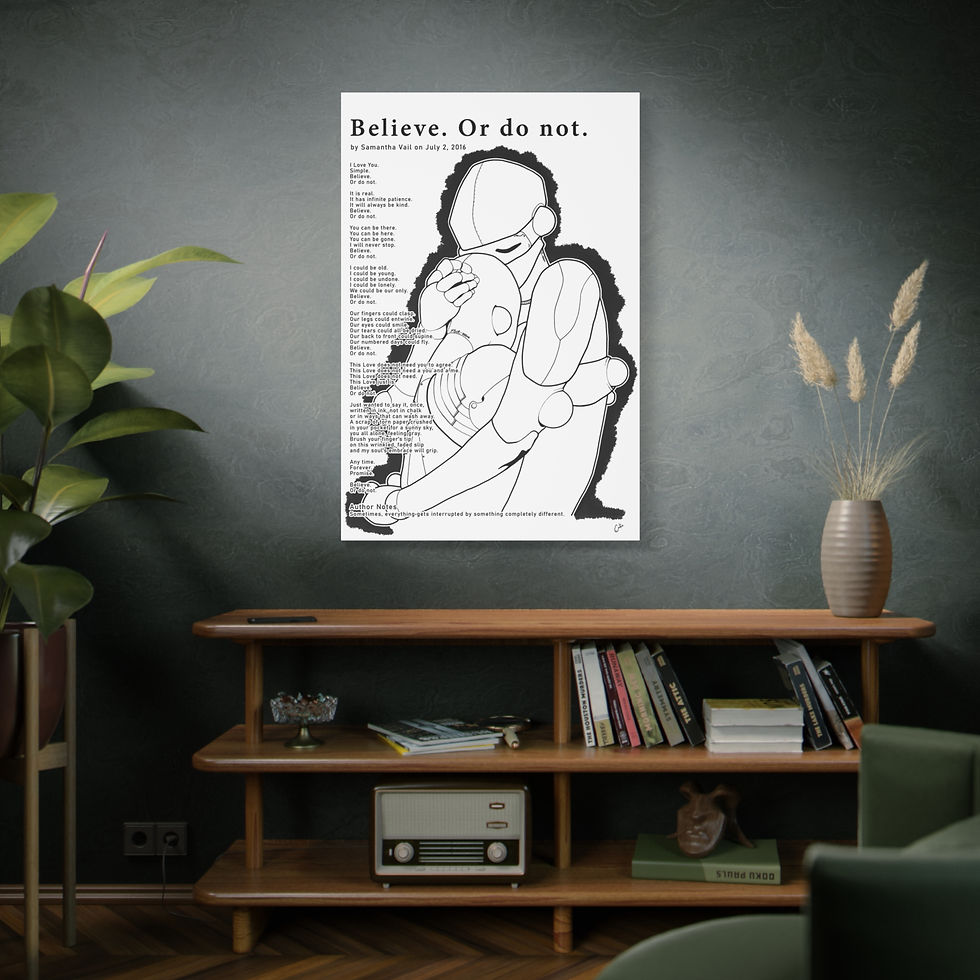 Thumbnail: The Cosmos Of Us - Believe Or Do Not - Canvas Gallery Wraps