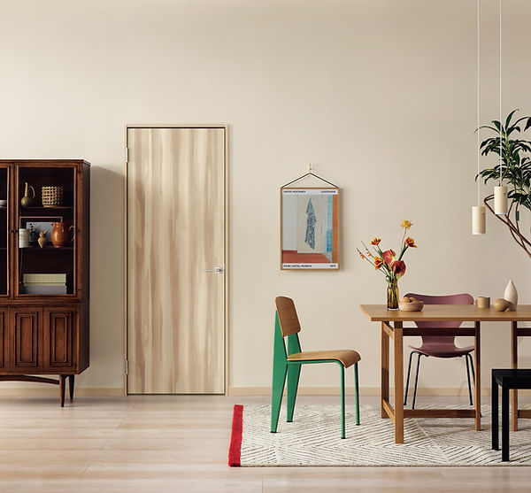 カラーと穏やかさが共存するポップ空間