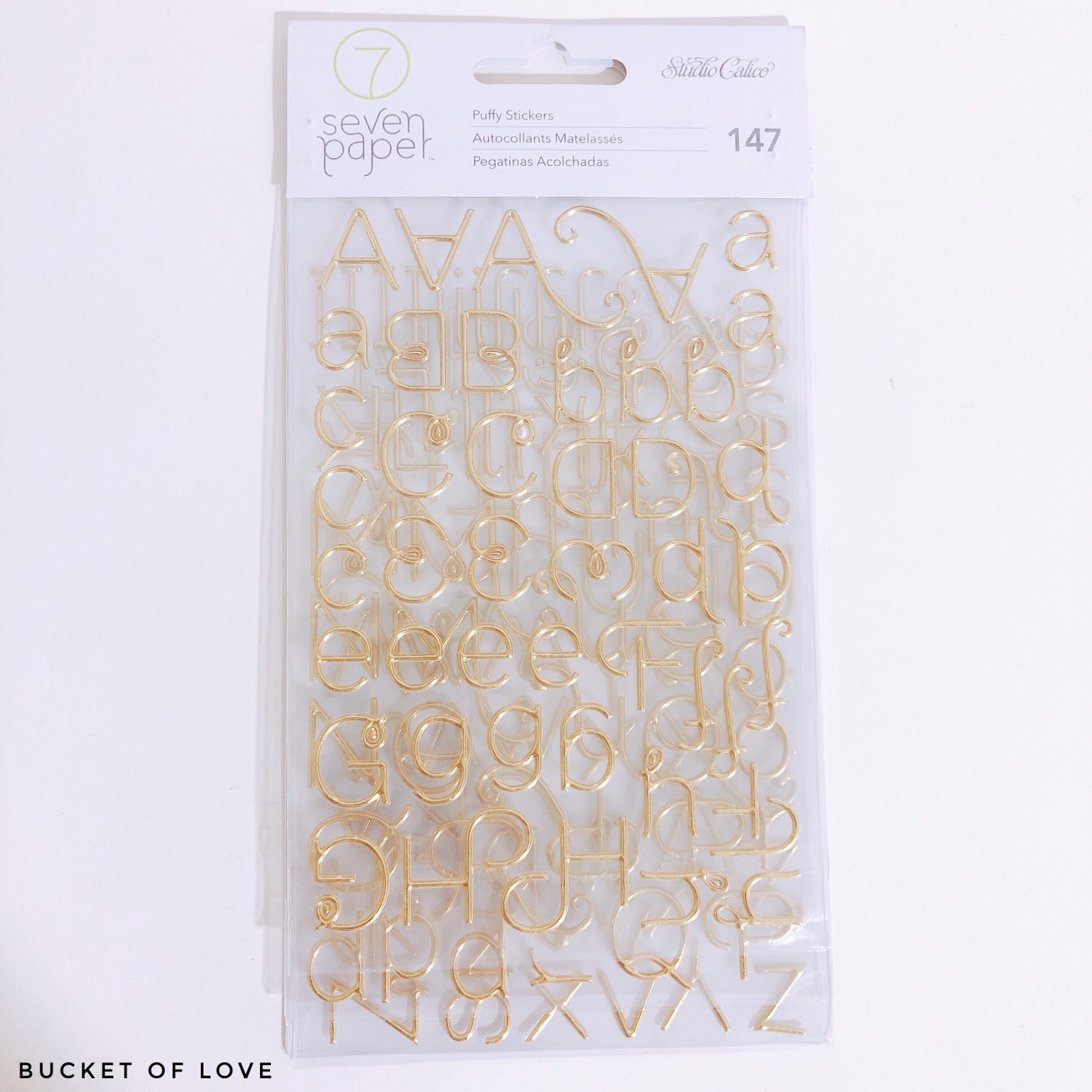 Alphabet pufy stickers