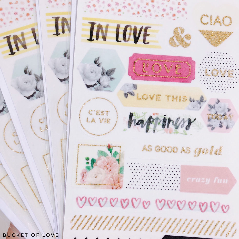 Thumbnail: Glitter Sticker - C’est La Vie