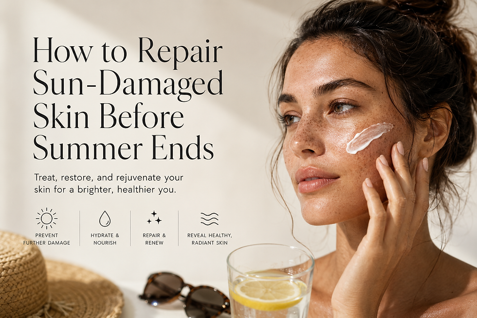 How to Repair Sun-Damaged Skin Before Summer Ends