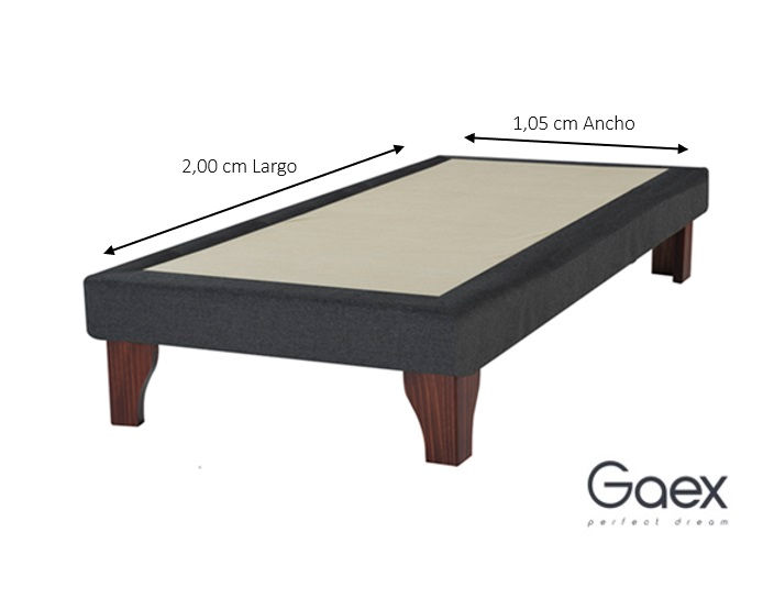 Miniatura: Base 1.5 Plaza 2,00 Con Respaldo Ginebra