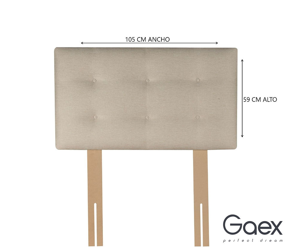 Miniatura: Base 1.5 Plaza 1,90 con Respaldo Berna Bajo