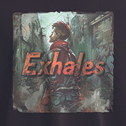 Thumbnail: Exhales Guy on Alleyway - Men's Oversized T-Shirt