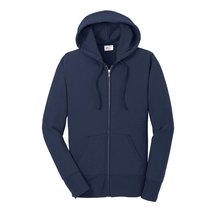 Thumbnail: Port & Co LPC78ZH Women's Fleece Full-Zip Hoodie