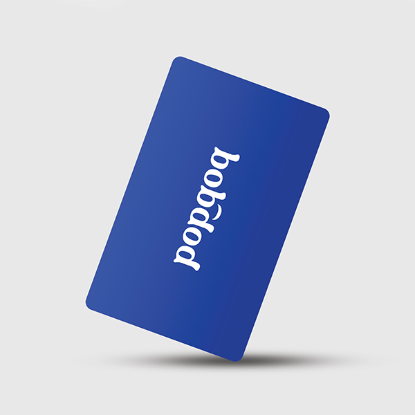 Popqoq Digital Business Card Classic Blue Card