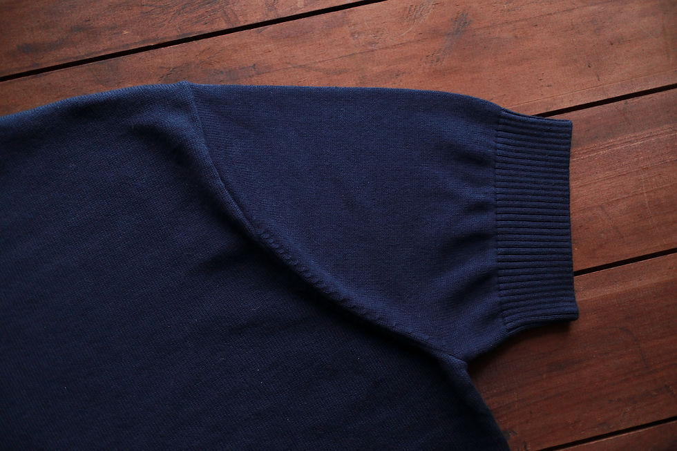 Thumbnail: Navy Knitted T Shirt