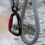 Thumbnail: Woolly Wolf Peaks Rope Lead with Carabiner Black/White