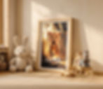 Affiche personnalisée lionceau pour chambre d'enfant - Customized lion poster children room Personnalisable A4 A3 30x30
