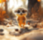 Affiche personnalisée suricate pour chambre d'enfant - Customized suricate poster children room Personnalisable A4 A3 30x30