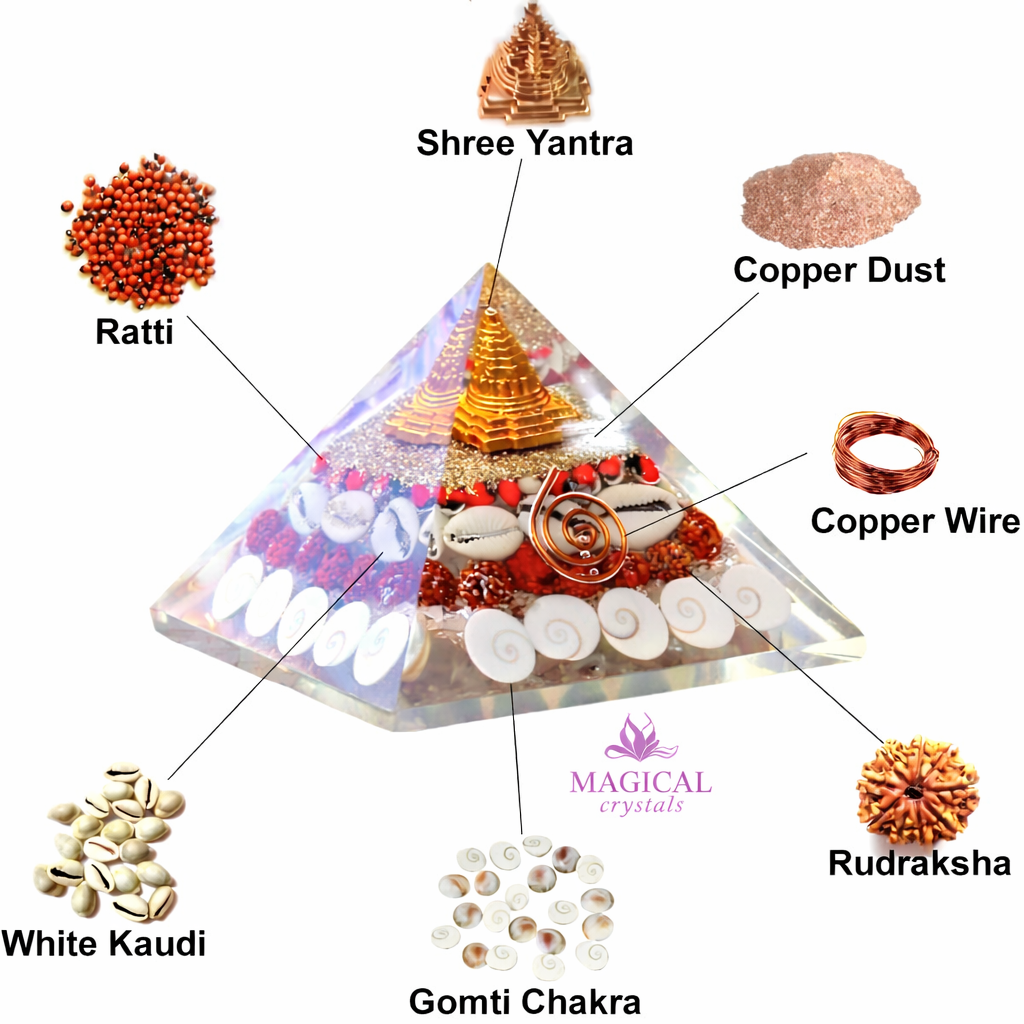 Orgone Shree Yantra Healing Pyramid