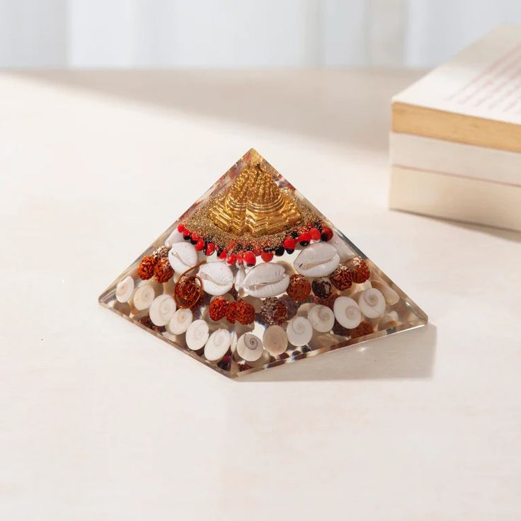 Thumbnail: Orgone Shree Yantra Healing Pyramid