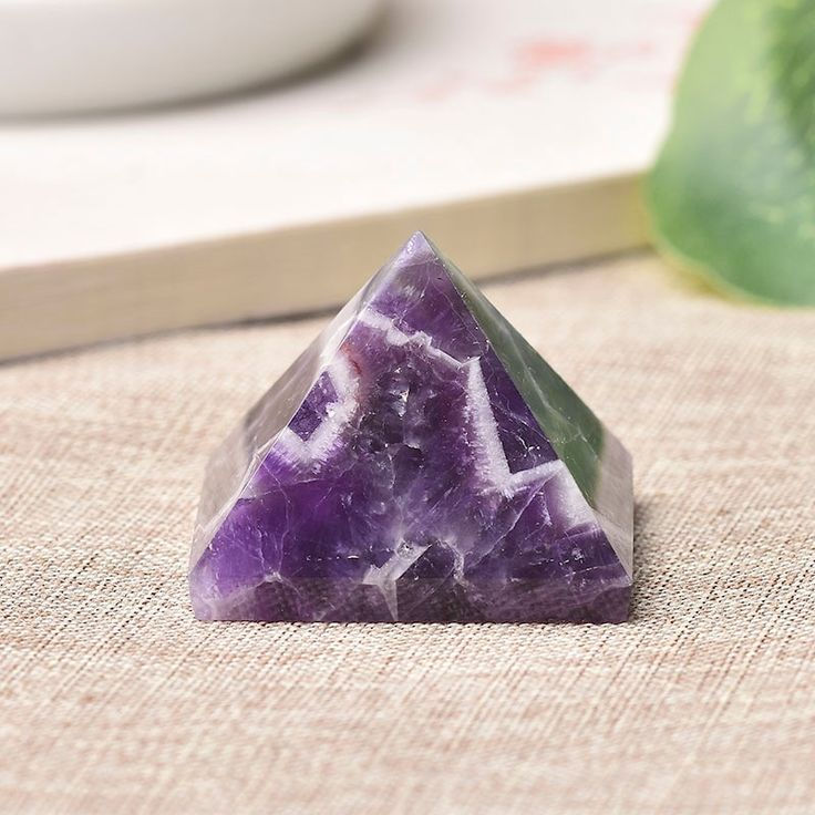Thumbnail: Natural Amethyst Crystal Pyramid