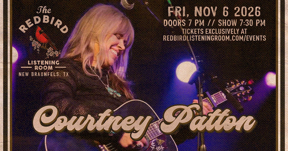 Courtney Patton @ The Redbird - 7:30 pm
