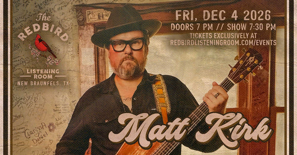 Matt Kirk @ The Redbird - 7:30 pm