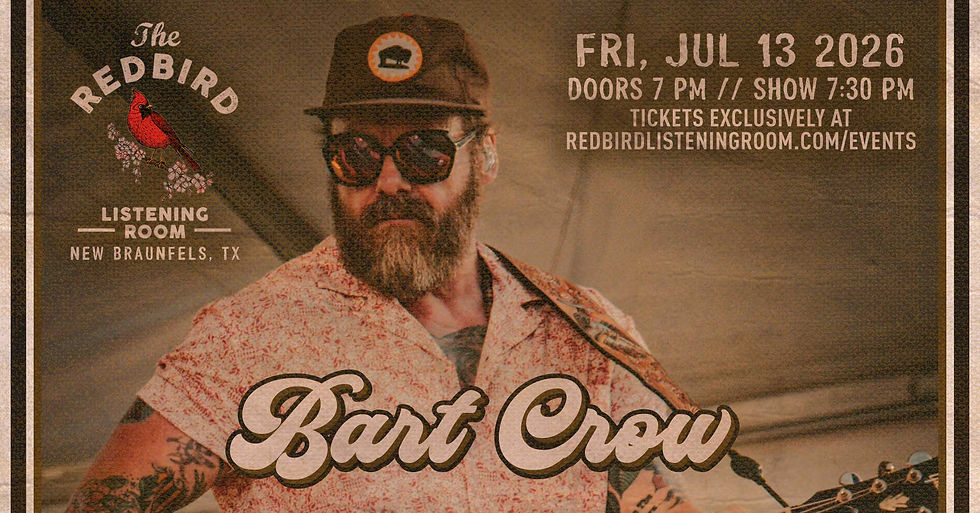 Bart Crow @ The Redbird - 7:30 pm