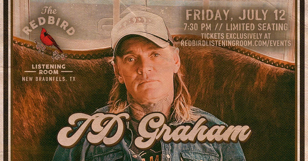 JD Graham @ The Redbird - 7:30 pm