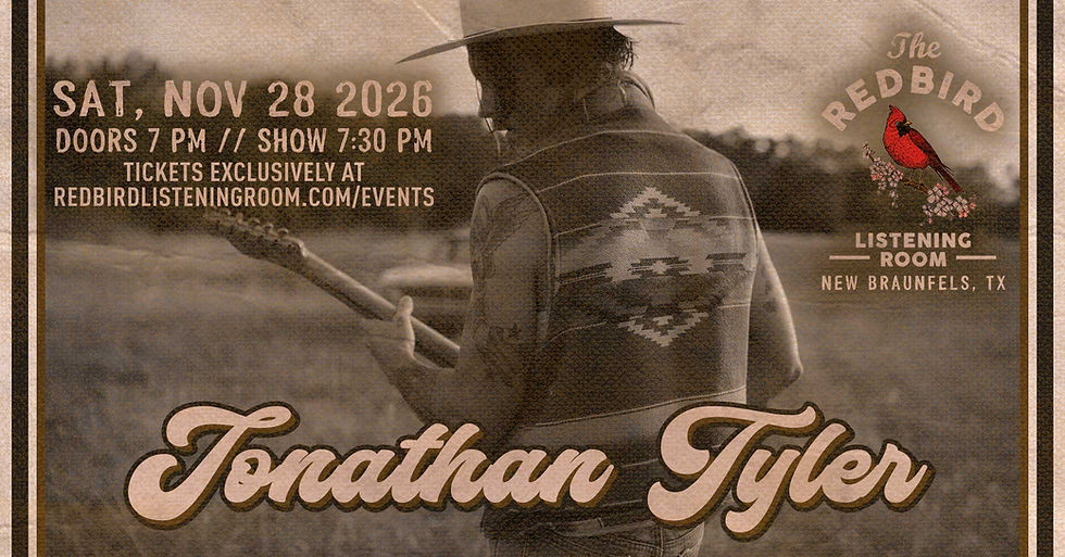 Jonathan Tyler @ The Redbird - 7:30 pm