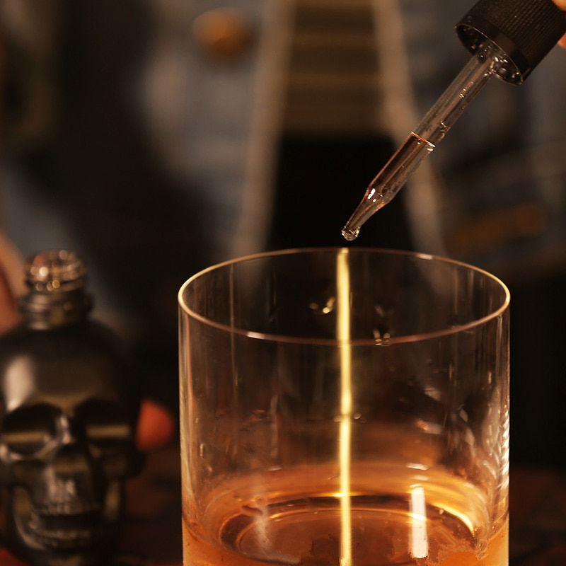 Thumbnail: 30ml Skull Shape Glass Dropper Bottle