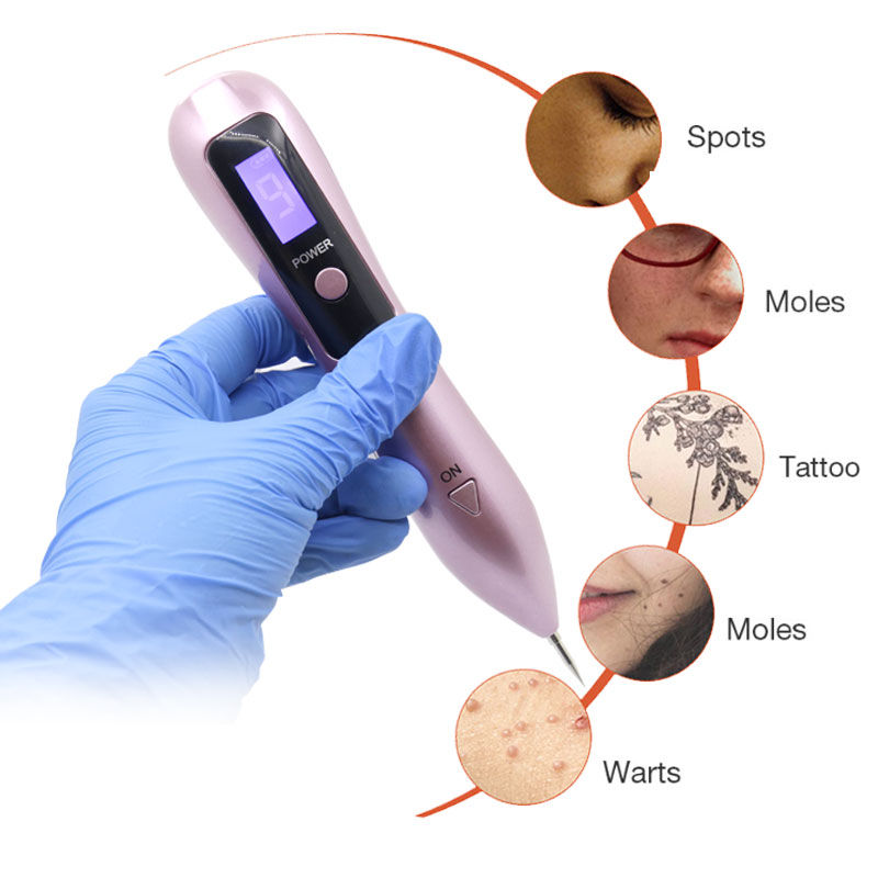 Thumbnail: 9 level LCD Laser Plasma Pen Wart Mole Skin Tag Tattoo Removal Machine 